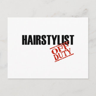 OFF DUTY HAIRSTYLIST LIGHT POSTCARD