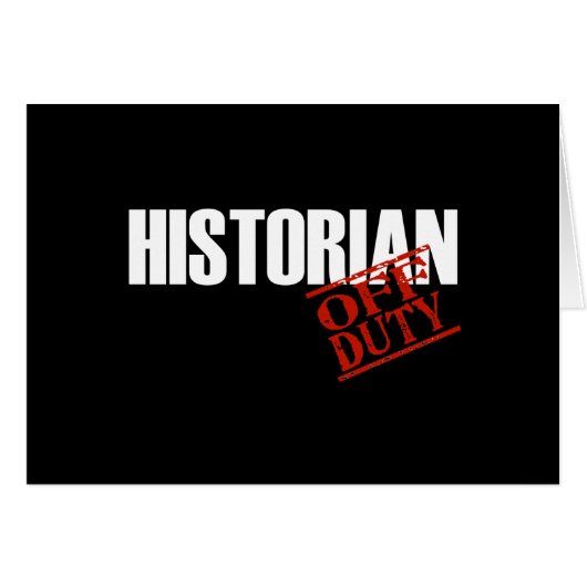 OFF DUTY HISTORIAN DARK CARDS (Front Horizontal)