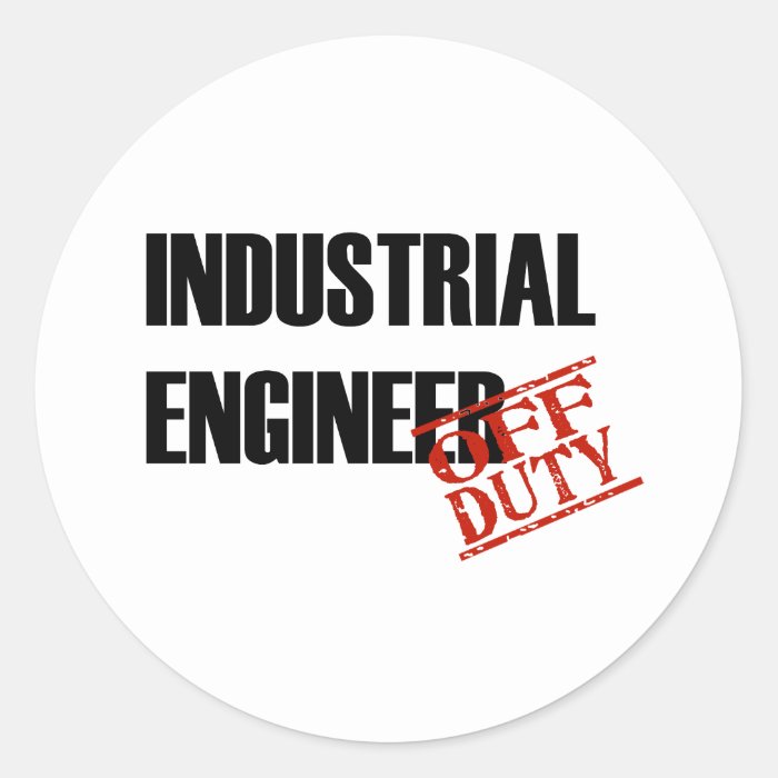 OFF DUTY INDUSTRIAL ENGINEER LIGHT STICKER