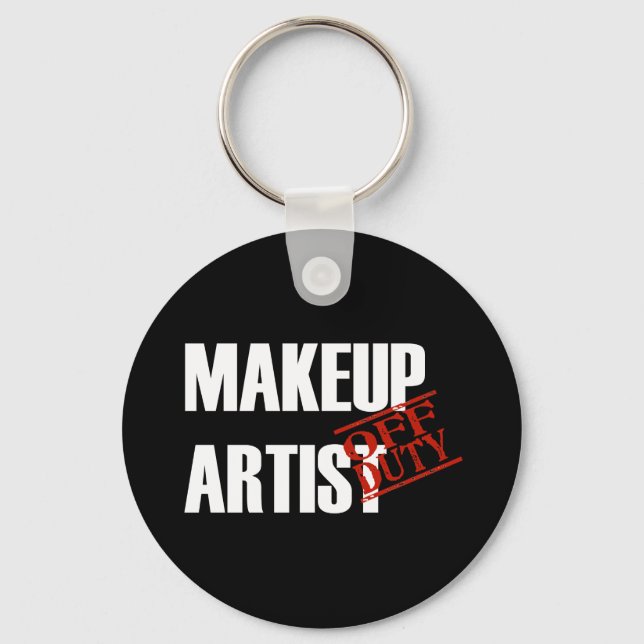 OFF DUTY MAKEUP ARTIST DARK KEYCHAIN (Front)