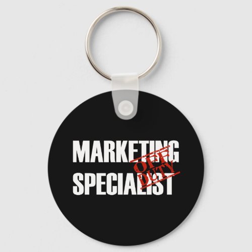 OFF DUTY MARKETING SPECIALIST DARK KEYCHAIN