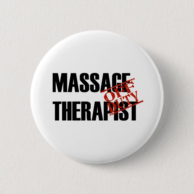 OFF DUTY MASSAGE THERAPIST LIGHT BUTTON (Front)