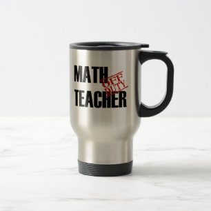 OFF DUTY MATH TEACHER TRAVEL MUG