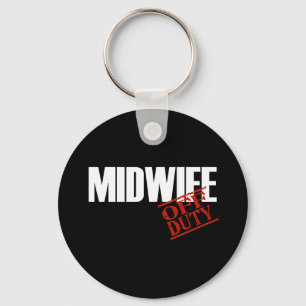OFF DUTY MIDWIFE DARK KEYCHAIN
