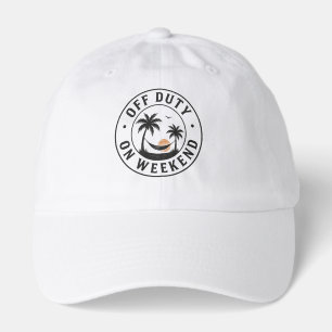Off Duty On the Weekend Tropical Relaxation Emblem Hat
