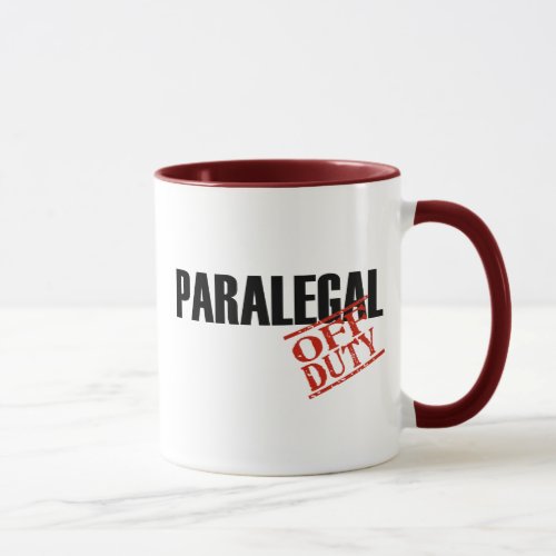 Off Duty Paralegal Mug