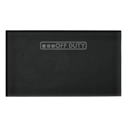 Off Duty Perfect For Police Army Law Enforcement Name Tag
