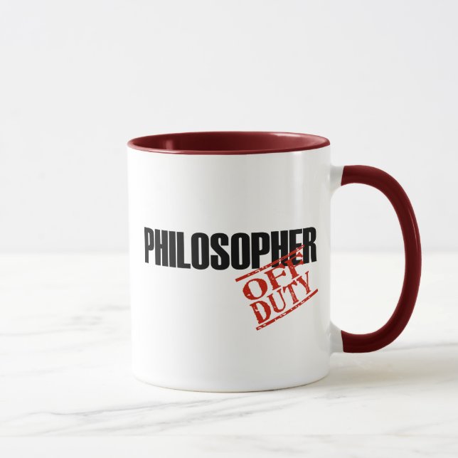 OFF DUTY Philosopher Mug (Right)