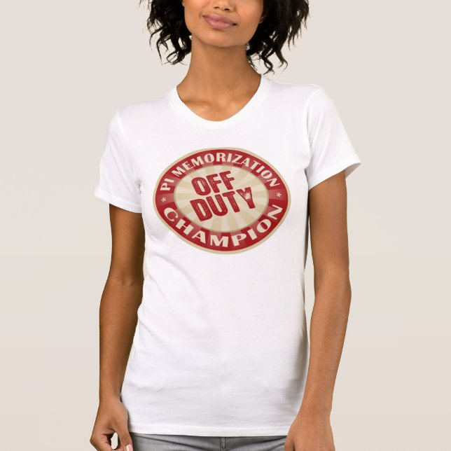 Off Duty Pi Memorization T-Shirt (Front)