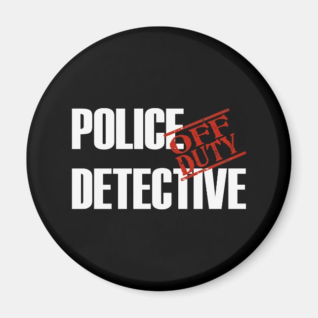 OFF DUTY POLICE DTCTV DARK MAGNET (Front)