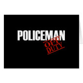 OFF DUTY POLICEMAN DARK (Front Horizontal)