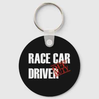 OFF DUTY RACE CAR DRIVER DARK KEYCHAIN