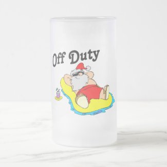 Off Duty Santa (Sunbathing) mug