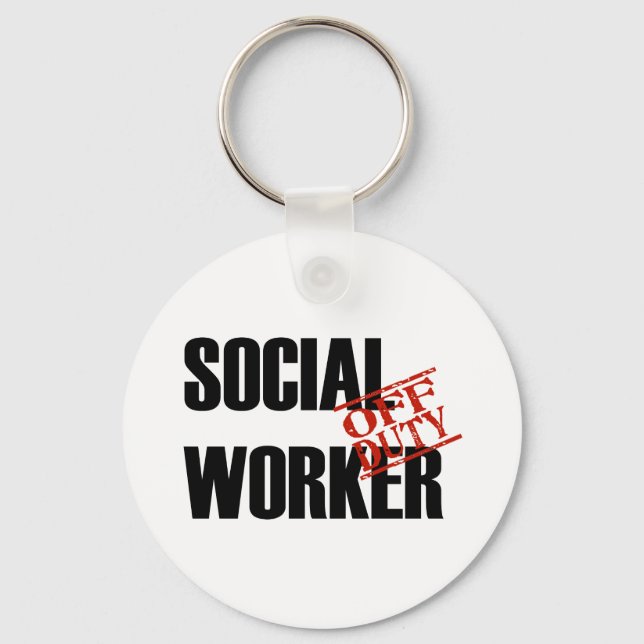 OFF DUTY SOCIAL WORKER LIGHT KEYCHAIN (Front)