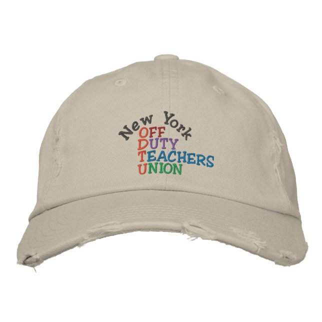 Off Duty Teachers Cap by SRF (Front)