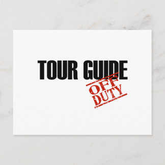 OFF DUTY TOUR GUIDE LIGHT POSTCARD