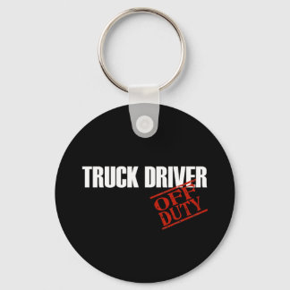 OFF DUTY TRUCK DRIVER DARK KEYCHAIN