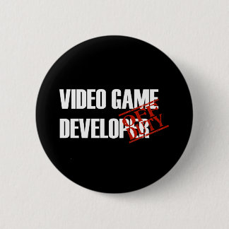 OFF DUTY VIDEO GAME DEVELOPER DARK BUTTON