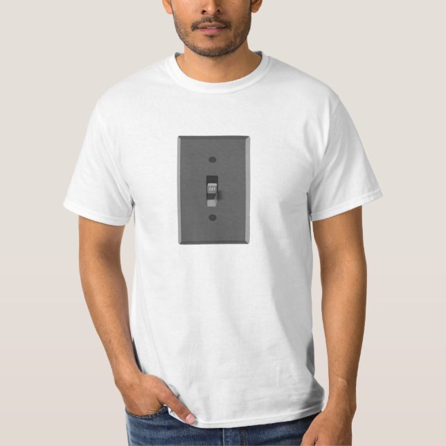 Off Electrical Light Switch T-Shirt (Front)