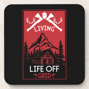 OFF GRID LIFE BEVERAGE COASTER