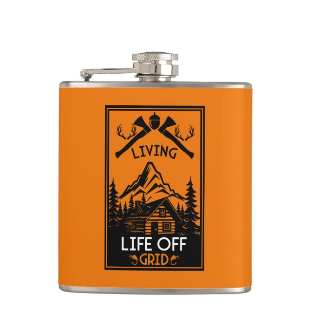 OFF GRID LIFE FLASK (Front)