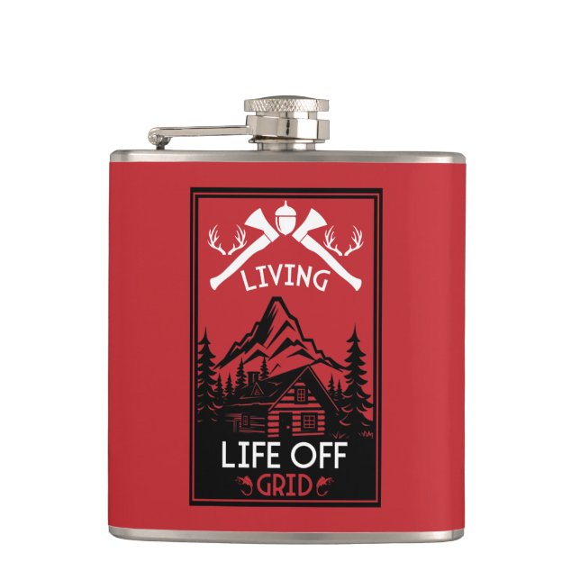 OFF GRID LIFE FLASK (Front)