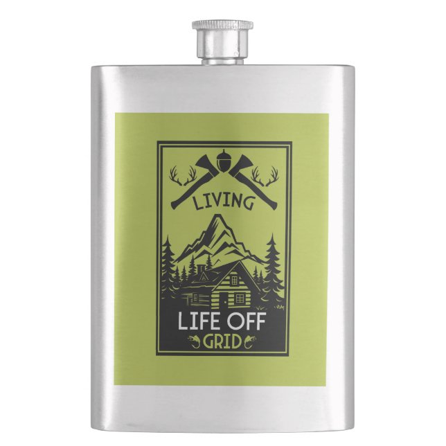 OFF GRID LIFE FLASK (Front)