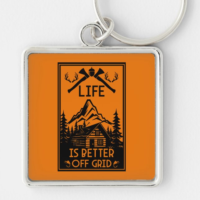 OFF GRID LIFE KEYCHAIN (Front)