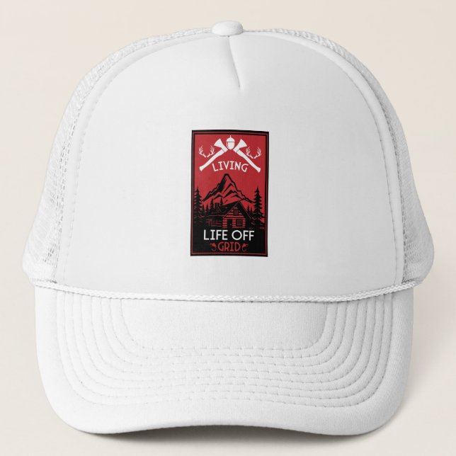 OFF GRID LIFE TRUCKER HAT (Front)