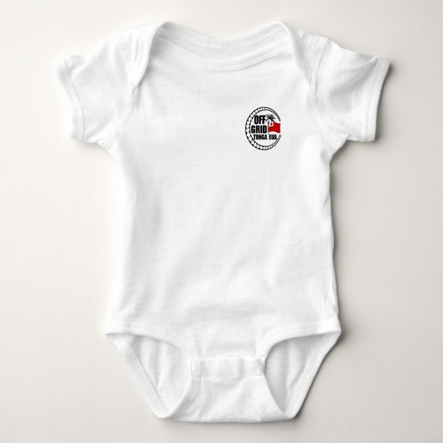 Off Grid Tonga Eua Lifestyle Baby Bodysuit (Front)