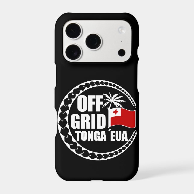 Off Grid Tonga Eua lifestyle Iphone Case (Back)