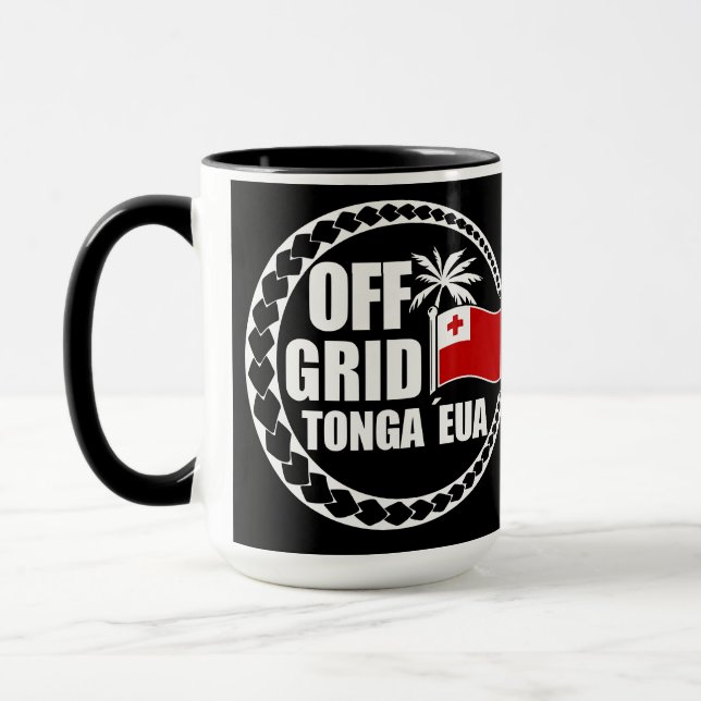 Off Grid Tonga Eua Lifestyle Mug (Left)