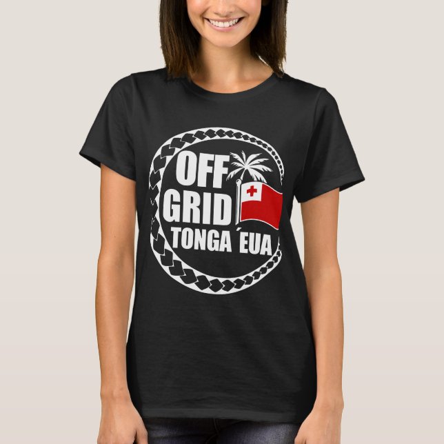 Off Grid Tonga Eua Lifestyle T-Shirt (Front)