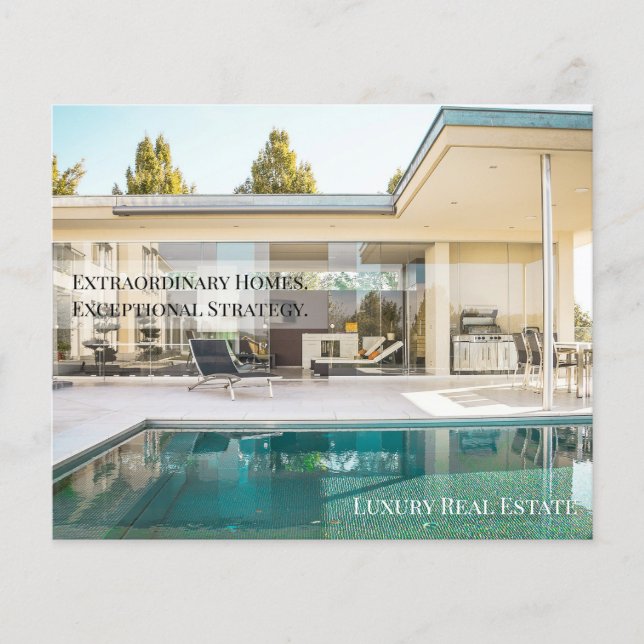 Off-Market Luxury Real Estate Postcard | Private  Flyer (Front)