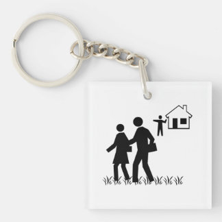 Off My Lawn Keychain