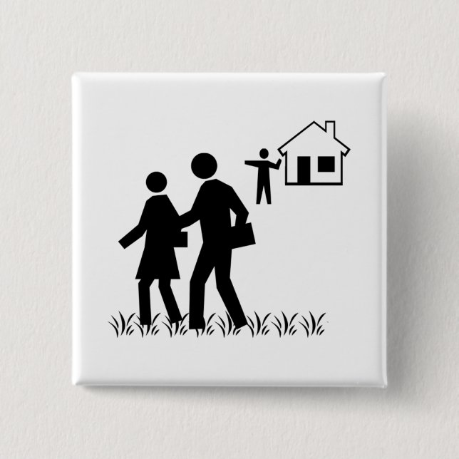 Off My Lawn Pinback Button (Front)