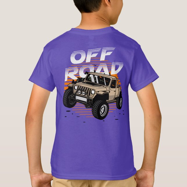 Off-road  4 X 4 Mountain Sunset  T-Shirt (Back)