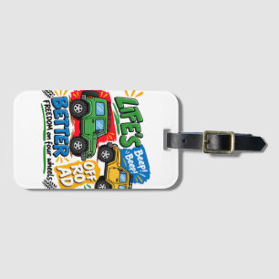 Off Road Adventure 4x4 Freedom on Four Wheels Car  Luggage Tag