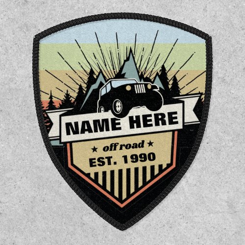 Off Road Adventure Personalized Patch