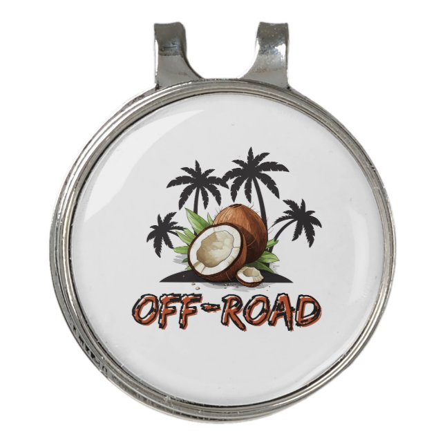 Off road adventure t shirt  golf hat clip (Front)