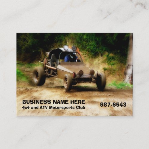 Off Road ATV Dune Buggy Mudding Business Card