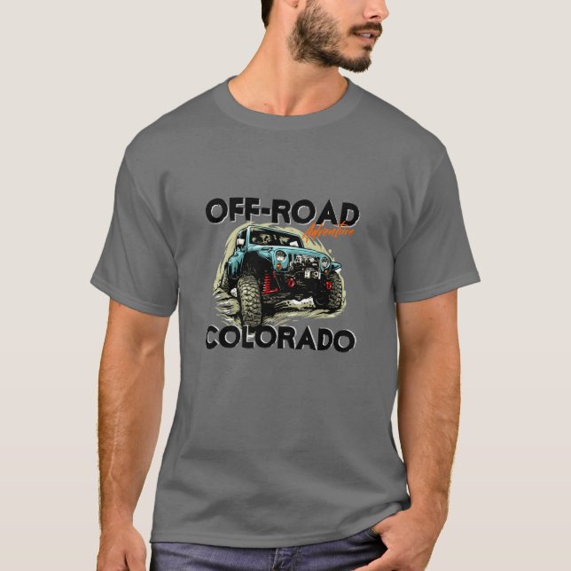Off-Road Colorado 4X4 ATV Customize Text  T-Shirt (Front)