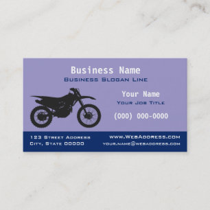 Off-Road Dirt / Trail Bike   Motocross Business Card