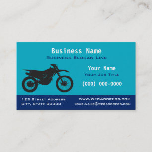 Off-Road Dirt / Trail Bike Motocross Business Card
