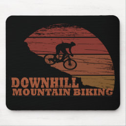 off road downhill mountain biking mouse pad