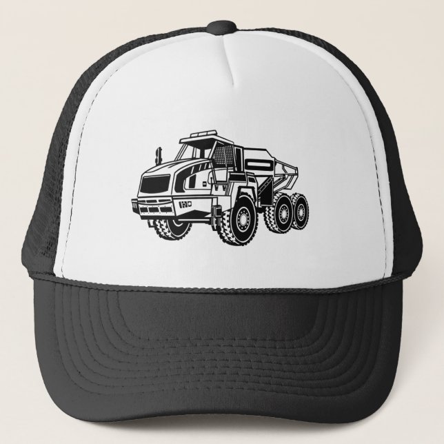 Off Road Dump Truck Trucker Hat (Front)