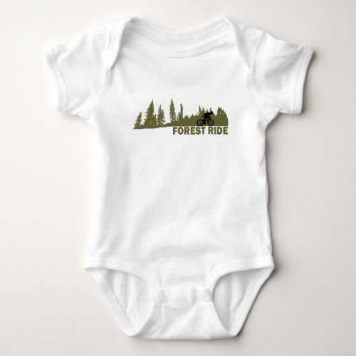 off road forest ride baby bodysuit