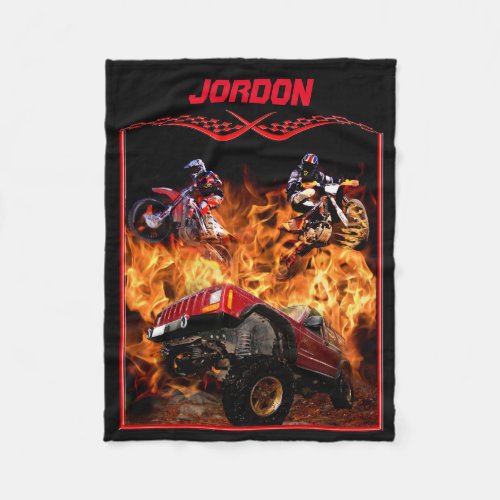 Off Road is more fun Fleece Blanket