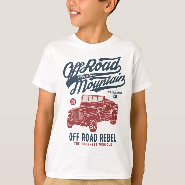 Off Road Jeep Kids' TAGLESS® T-Shirt (Front)