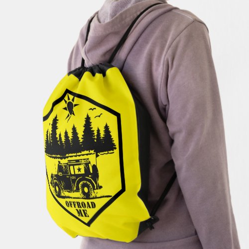 OFF ROAD ME Hex Y Drawstring Bag